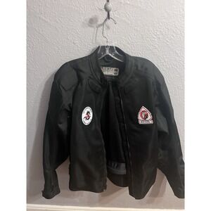 Mens Black Shift Full Zip‎ & Padded With Patches Size XL